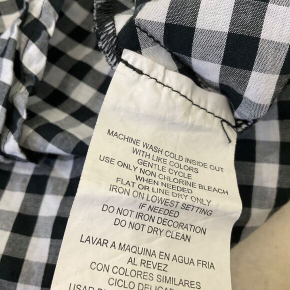 Sequin Hearts Rodeo Western Dress Jr. Size 13 Boho Front twist button gingham - Picture 11 of 12